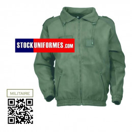 Blouson polaire militaire kaki vert armée