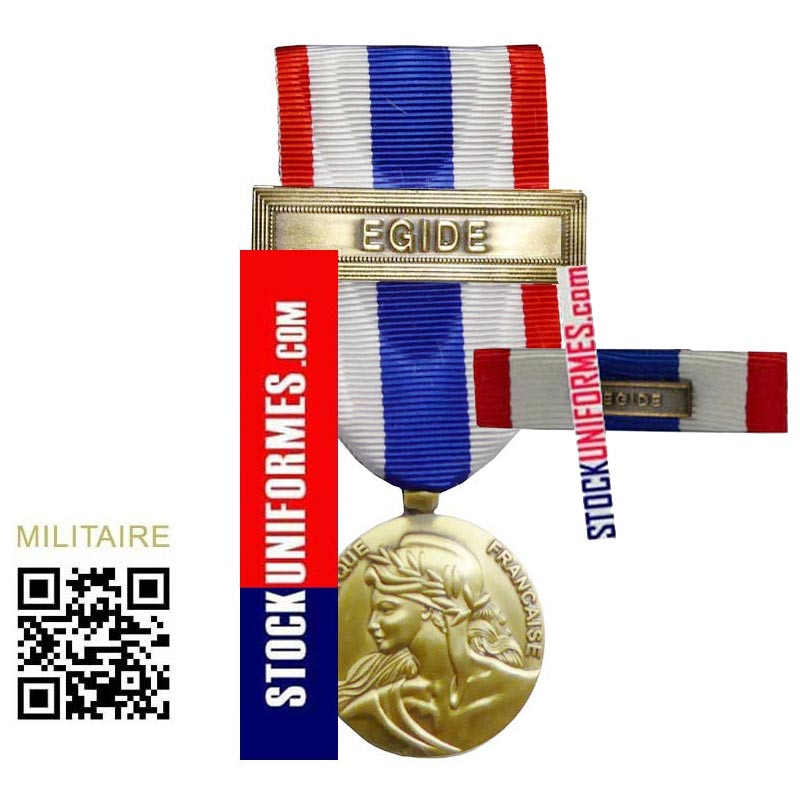 Médaille et sa Barrette Protection Militaire du Territoire agrafe EGIDE