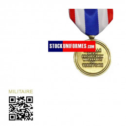 Médaille Protection Militaire du Territoire verso