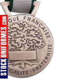 Médaille Communale Argent 20 ans d'ancienneté verso