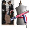 Echarpe ceinture tricolore Commissaire de police