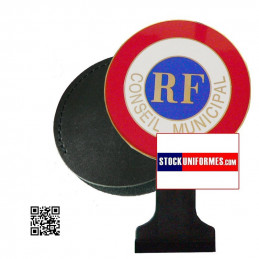 COCARDE DE VOITURE POUR CONSEIL MUNICIPAL - avec son cache