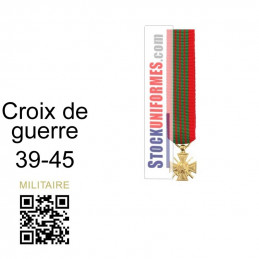 Médaille Réduction Croix de Guerre 1939 1945