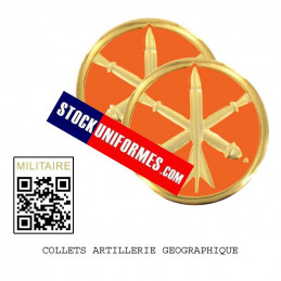 Insignes de Collet ARTILLERIE GROUE GEOGRAPHIQUE