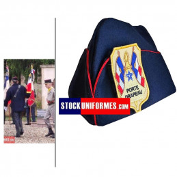 CALOT PORTE DRAPEAU AVEC ECUSSON SUR VELCRO