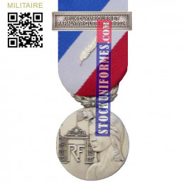 Médaille Sécurité Intérieure Argent Agrafe Jeux Olympiques Paralympiques Paris 2024