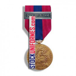 Médaille ordonnance Défense Nationale bronze agrafe Garde Républicaine