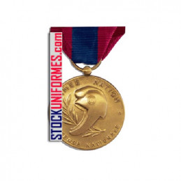 verso - Médaille ordonnance Défense Nationale bronze agrafe Garde Républicaine