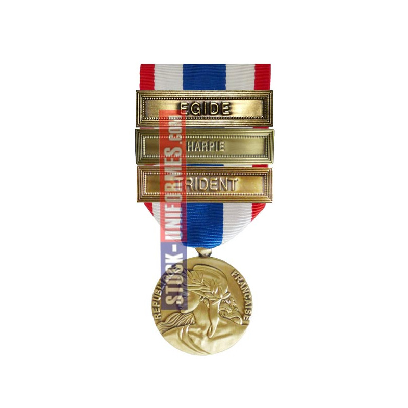Agrafe TRIDENT pour la Médaille de la Protection Militaire du Territoire 