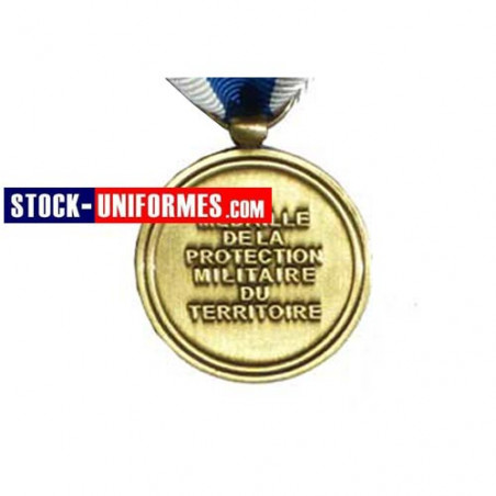 verso - Médaille Protection Militaire du Territoire agrafe Egide