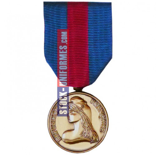 Médaille Bronze Réserviste Volontaire de Sécurité Intérieure - AGRAFE EN OPTION