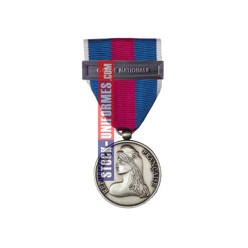 Médaille Argent Réserviste Volontaire de Défense et Sécurité Intérieure - Garde Nationale