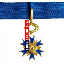 Rappel fixe ruban de la médaille de Chevalier de l'Ordre National du Mérite ONM 