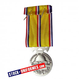 Médaille Sapeurs-pompiers 20 ans d'ancienneté échelon argent