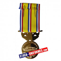 Médaille Sapeurs-pompiers 40 ans d'ancienneté échelon Grand Or