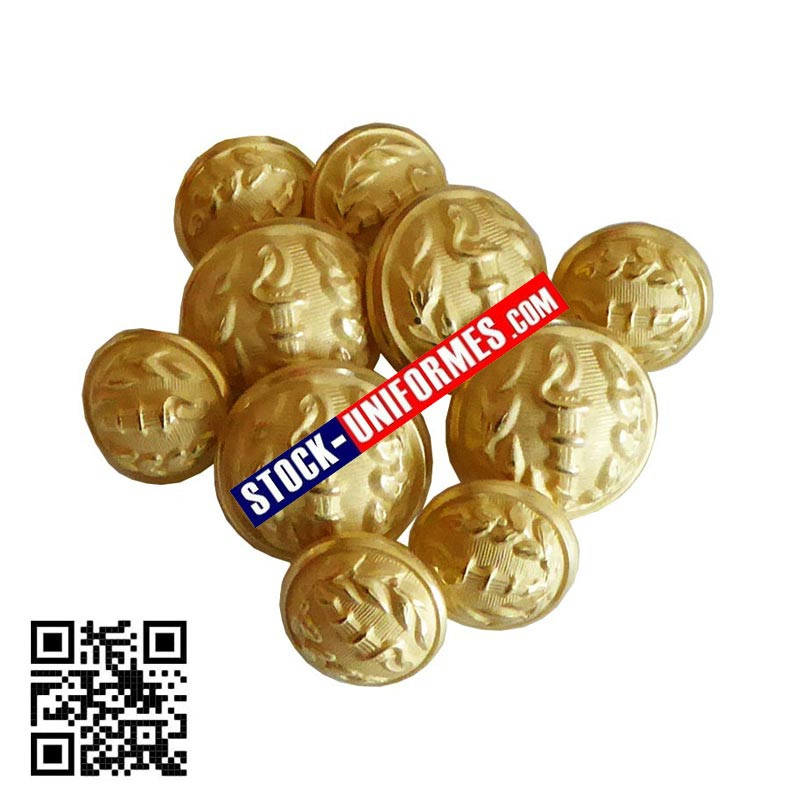 Lot de boutons MEDECIN pour vareuse Lot de boutons MEDECIN pour vareuse