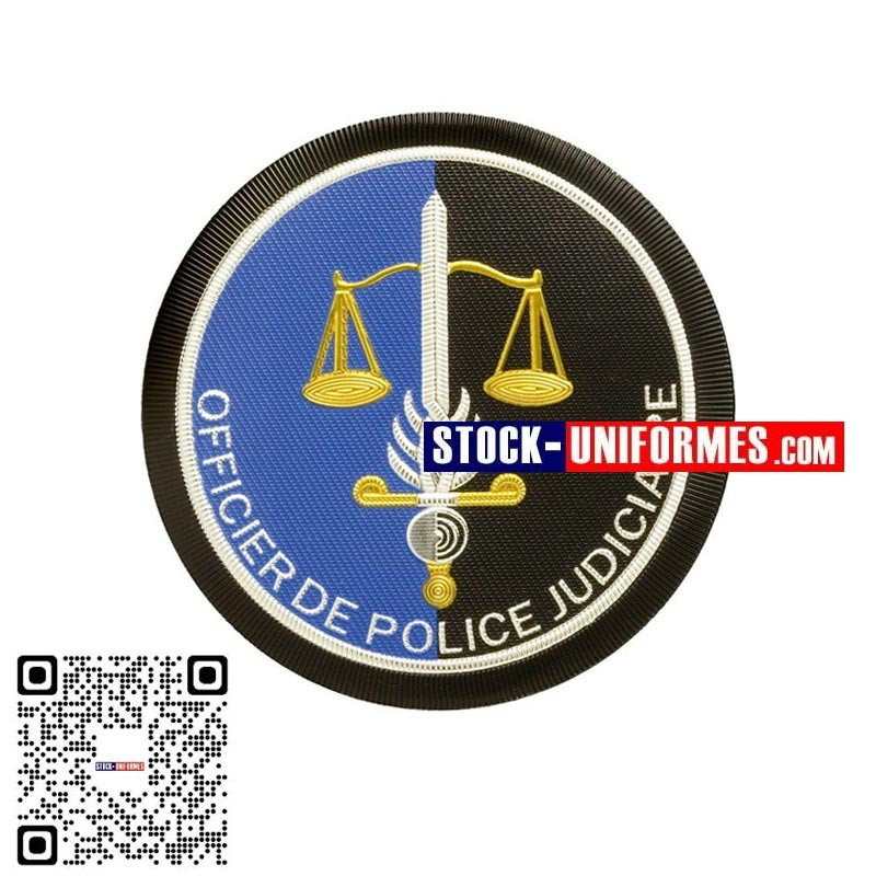 Ecusson plastique OPJ Officier de Police Judiciaire