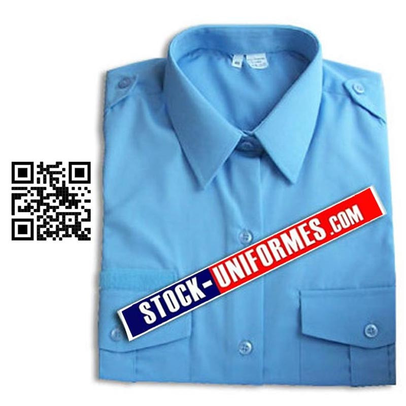 Chemise ciel manches longues sapeurs-pompiers