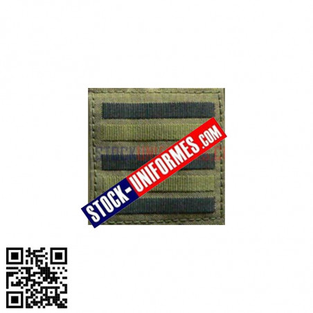 Écusson Galon Lieutenant-Colonel Basse Visibilité Avec Scratch – Armée Militaire – 5x5 Cm Ou 8x6,5 Cm