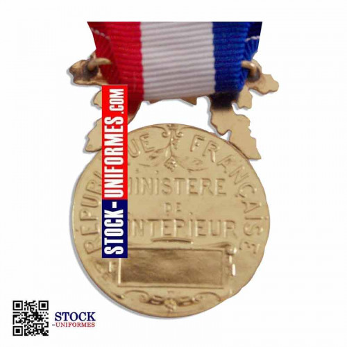Médaille ordonnance Courage Or verso