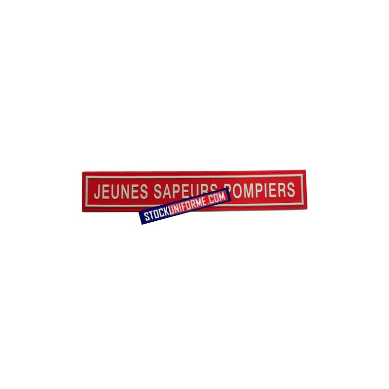 Bande en gomme rouge sur velcro Jeunes sapeurs-pompiers Bande en gomme rouge sur velcro Jeunes sapeurs-pompiers