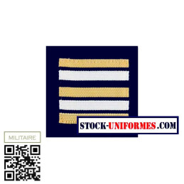 TDM Galon de poitrine LIEUTENANT-COLONEL Troupes de Marine sur drap bleu marine