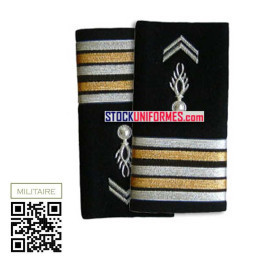Fourreaux d'épaules plastique rigides Gendarme Départementale Lieutenant-Colonel