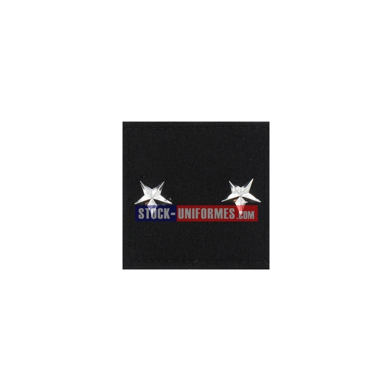 Général 2 étoiles gendarmerie galon velcro Général 2 étoiles gendarmerie galon velcro