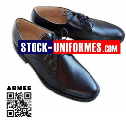 Chaussures de Sotie Militaire cuir noires