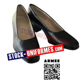 Chaussures FEMME de Sotie Militaire cuir noires