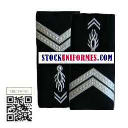 Fourreaux d'épaules plastique rigides Gendarme Départementale Gendarme de Carrière