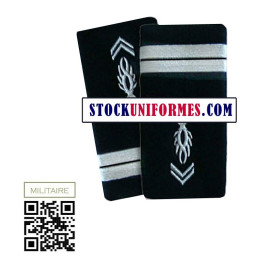 Fourreaux d'épaules plastique rigides Gendarme Départementale Lieutenant