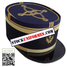 Kepi Gendarmerie brodé Aumonier Or - choix broderie CATHOLIQUE ou PROTESTANT ou ISRAELITE ou MUSULMAN