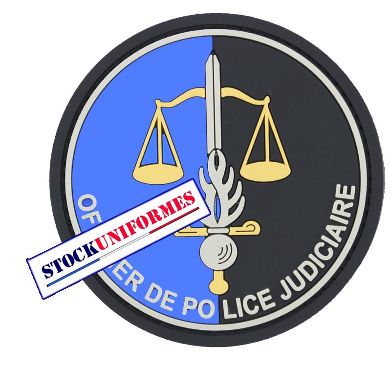 Ecussons sur velcro pvc OPJ Officier Police Judiciaire