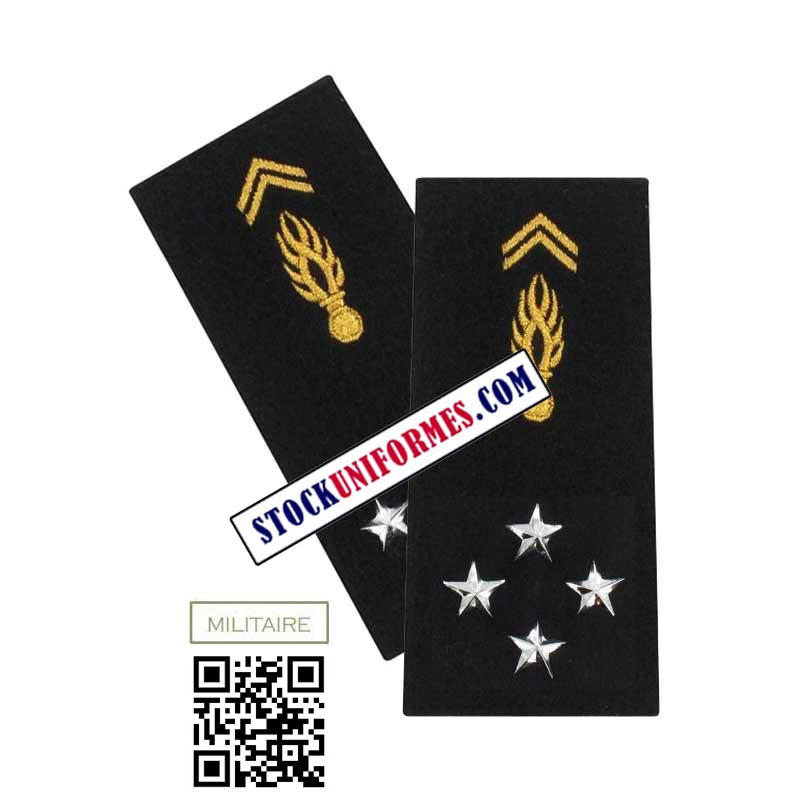 Fourreaux drap Générale de Gendarmerie 4 Etoiles