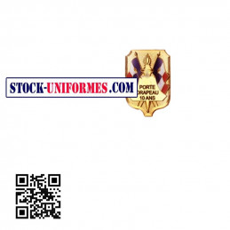 Insigne boutonnière Porte Drapeau réduction 10 ans d'ancienneté