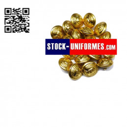 Lot de boutons Garde Républicaine pour Gilet d'Arme - 15 boutons