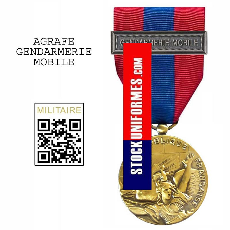 Médaille ordonnance Défense Nationale bronze agrafe Gendarmerie Mobile Médaille ordonnance Défense Nationale bronze agrafe Gendarmerie Mobile
