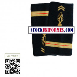 Fourreaux d'épaules souples Adjudant-Chef Gendarmerie Mobile