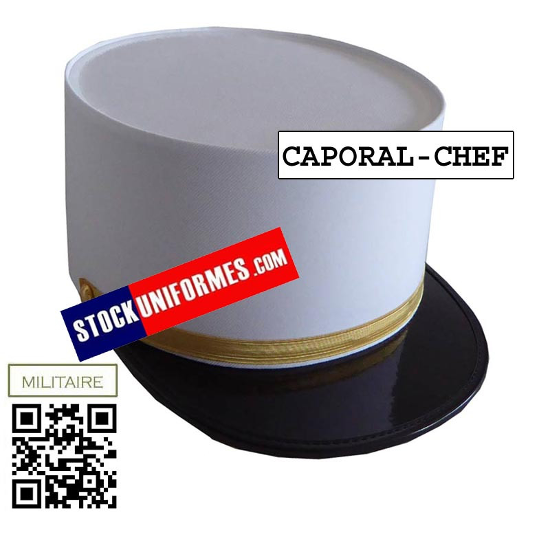 Képi militaire Légion Etrangère Infanterie SOLDAT +15ANS - Képi blanc