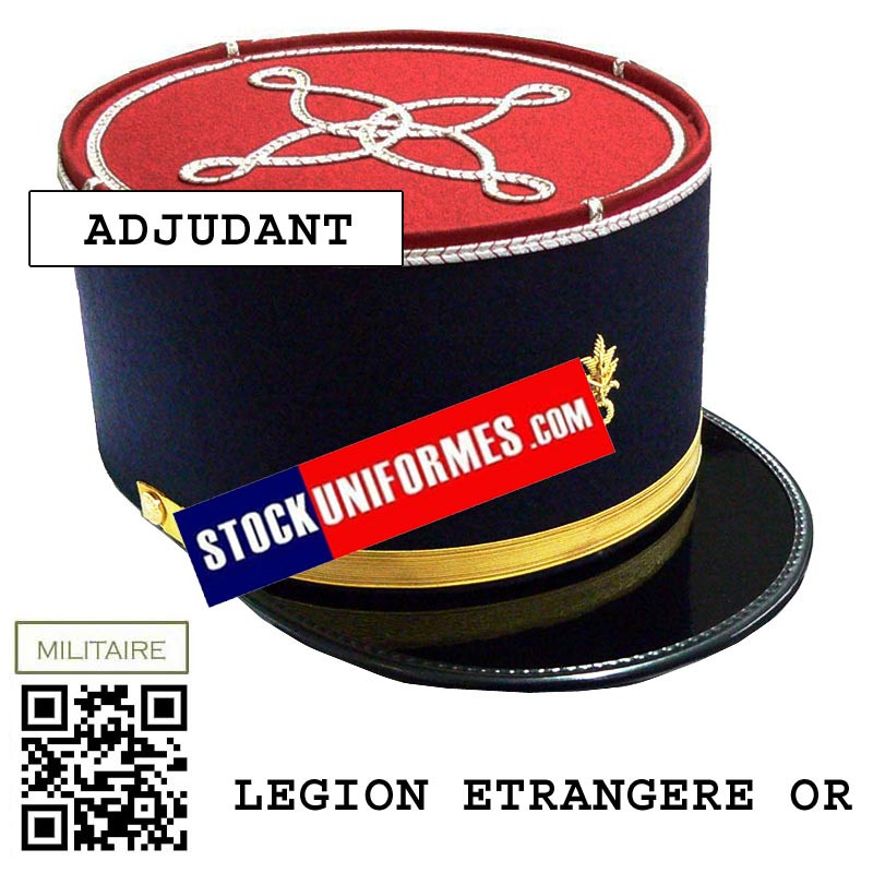Képi militaire Légion Etrangère Infanterie ADJUDANT-CHEF