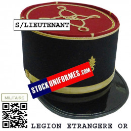 Képi militaire Légion Etrangère Infanterie SOUS-LIEUTENANT