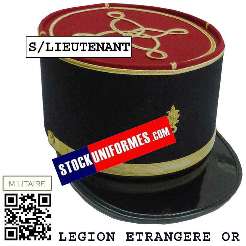 Képi militaire Légion Etrangère Infanterie SOUS-LIEUTENANT