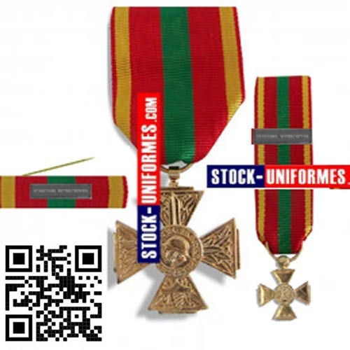 médailles et attributs croix du combattant volontaire