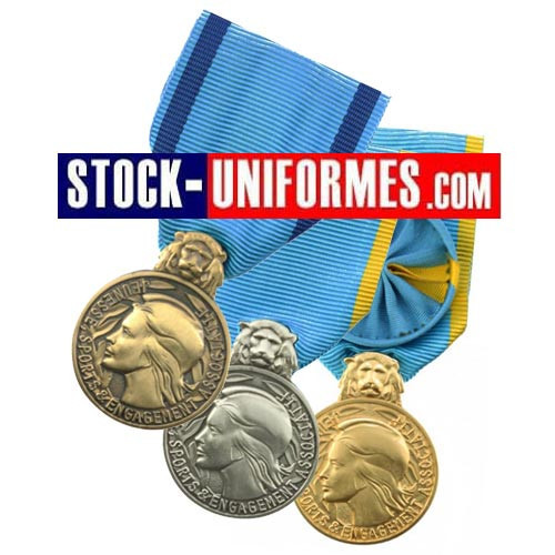Médaille Jeunesse et Sports : Stock-uniformes.com