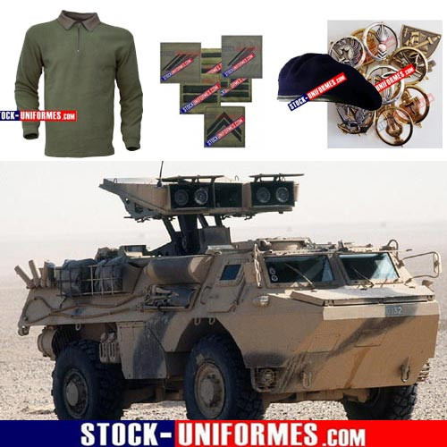 équipements et accessoires pour militaire