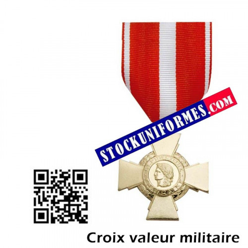 Médaille et attribut Croix de la Valeur Militaire