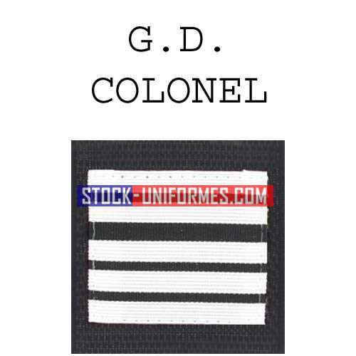 Colonel gendarmerie départementale képi galons