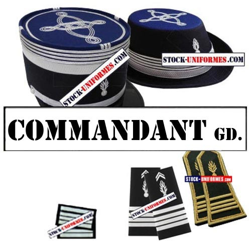 Commandant Gendarmerie Départementale képi et galons
