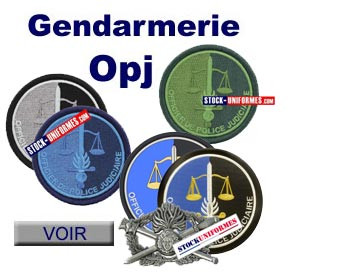 Opj Gendarmerie écussons et brevet